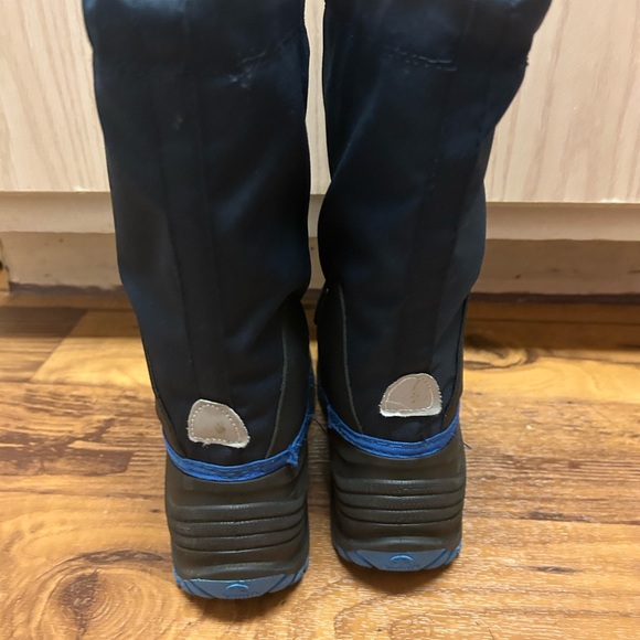 Kamik Black and Blue Kids Snow Boots - Picture 5 of 5